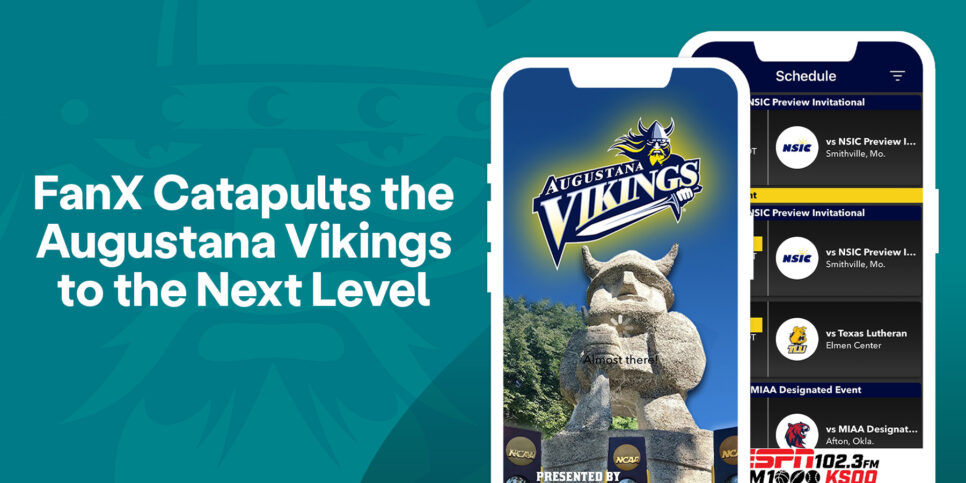 Blog title plus screenshot of the Vikings app