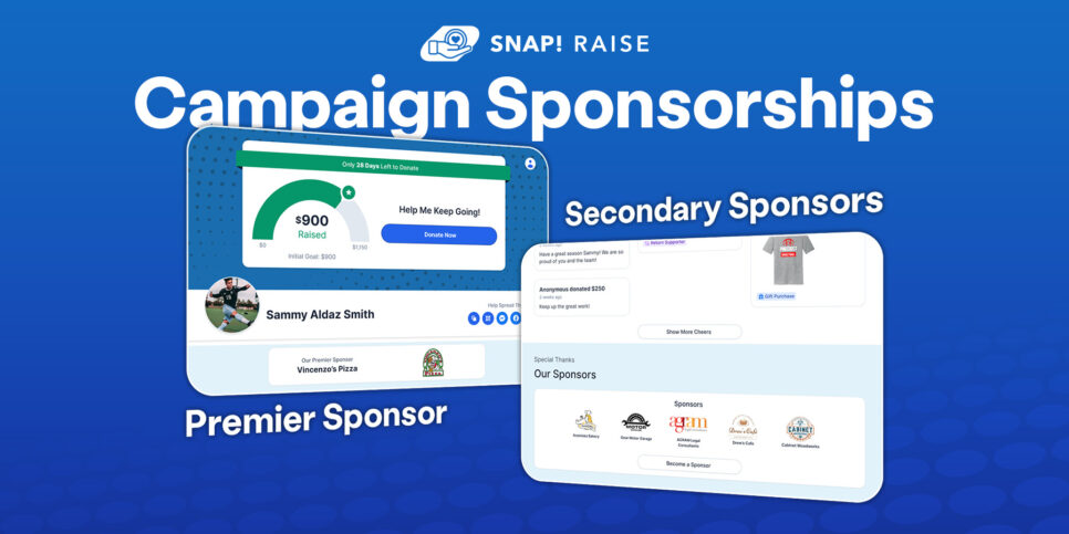 Screenshots of sponsorship placements