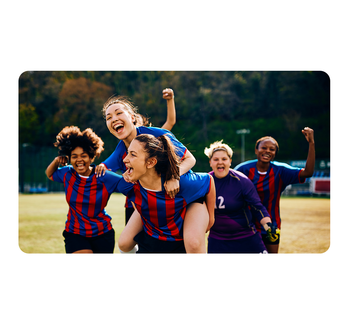 DPWRaiseCustomers_Lander-Block4 Girls soccer team celebrating